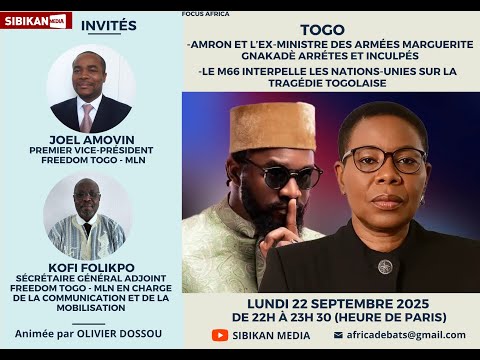 TOGO AMRON ET L EX MINISTRE GNAKADÈ ARRÊTÉS ET INCULPÉS LE M66 INTERPELLE L ONU SUR LE TOGO