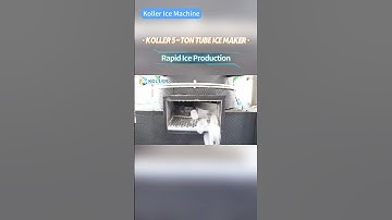 The magic of ice making, Koller 5ton tube ice maker, one-touch operation and rapid ice production