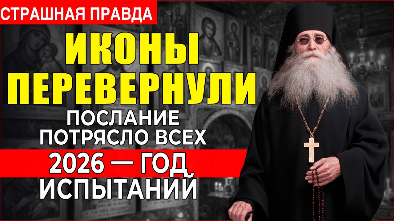 Глухонемой иконописец писал ИКОНЫ ЗАДОМ НАПЕРЁД  в них нашли ПОСЛАНИЕ о 2026