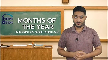 Months of the Year in Pakistani Sign Language by Muhammad Osama