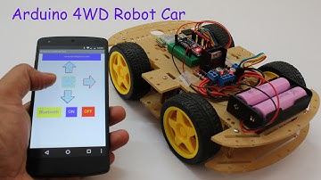 Smartphone Controlled Arduino 4WD Robot Car ( Part - II )