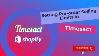 Setting Pre-order Selling Limits in Timesact | Tutorial English
