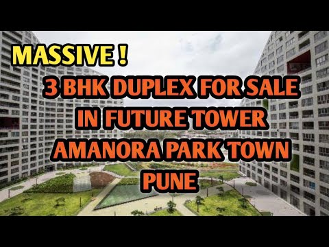 Price 1.45 Cr | 3 Bhk Duplex For Sale At Future Tower, Amanora Township Pune | 1534 sq ft