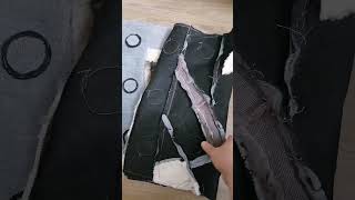 Приятно создавать вещи своими руками. Шью коврик из старого пальто.