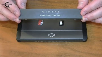 Inserting a SIM and MicroSD into the Gemini PDA