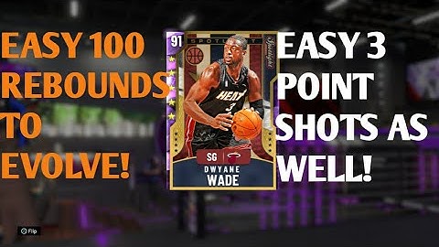NBA 2K20 My Team - How I maxed Dwayne Wade Evolution Card (How to get 100 rebounds easily)
