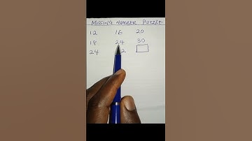 Crack the Code: Can You Find the Missing Number? |  #mathematics#youtubeshort#missingnumber