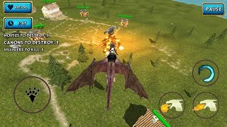 Fire Flying Dragon Simulator Warrior Sky Rider 3D (by HGamesArt) Android Gameplay [HD] screenshot 1