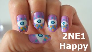 Nail art: 2NE1 Happy [CL]