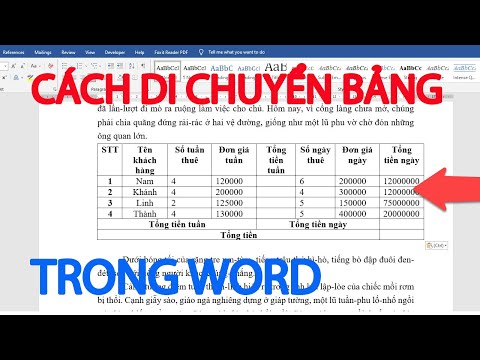 #1 cách di chuyển bảng trong word Mới Nhất