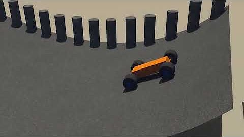 Car Downhill test physics 2  Blender