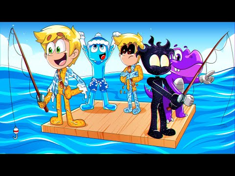 5 FRIENDS SURVIVING ON A RAFT