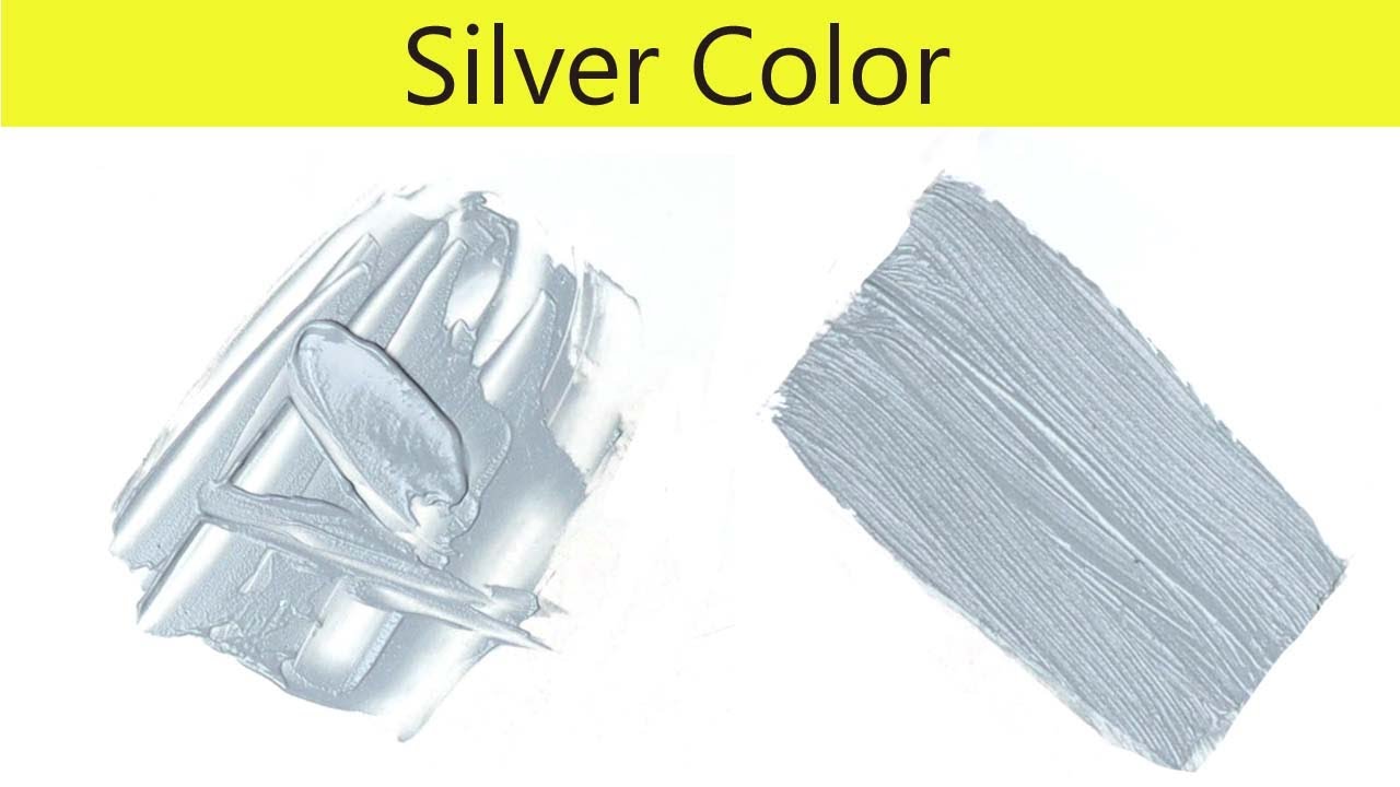 How to make Silver Colour, Acrylic Colour Mixing