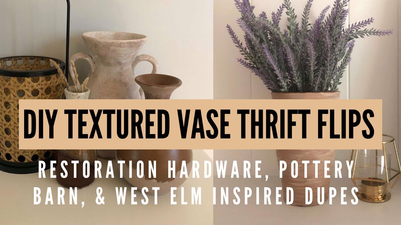 DIY RESTORATION HARDWARE STONE VASE 