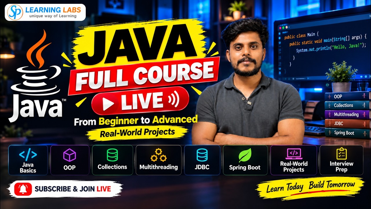 Java from scratch and build real-world programming skills - YouTube