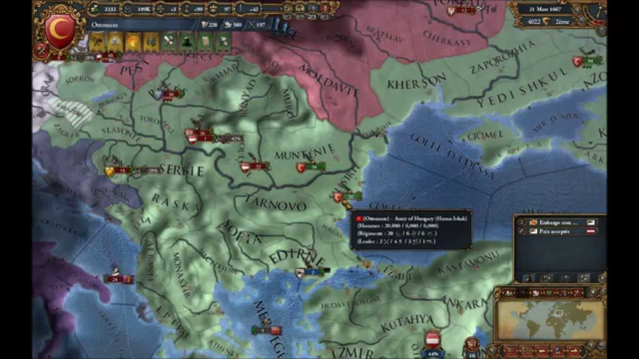Let's play Europa universalis 4 L'Empire Ottoman Episode 173 FR YouTube