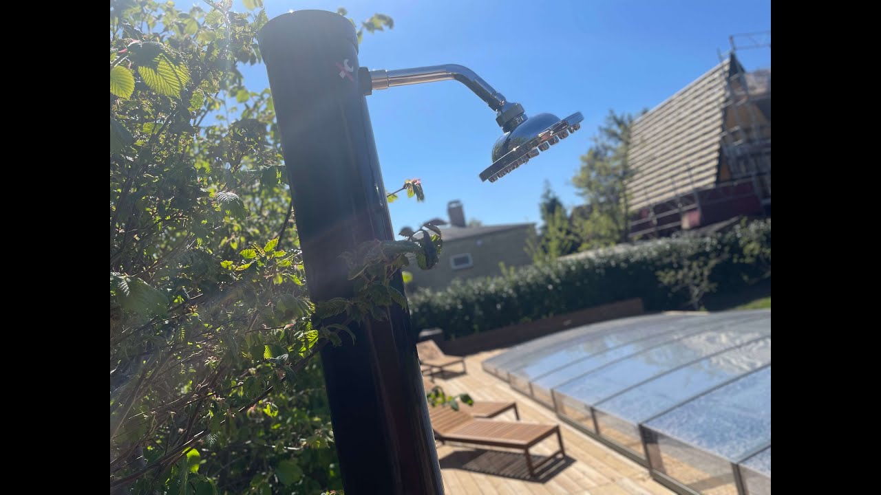 Outlust Solopvarmet Udendørsbruser samles