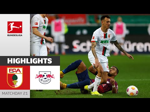 Four-Goal Spectacle with Penalty Save! | Augsburg - RB Leipzig 2-2 | Highlights | Matchday 21