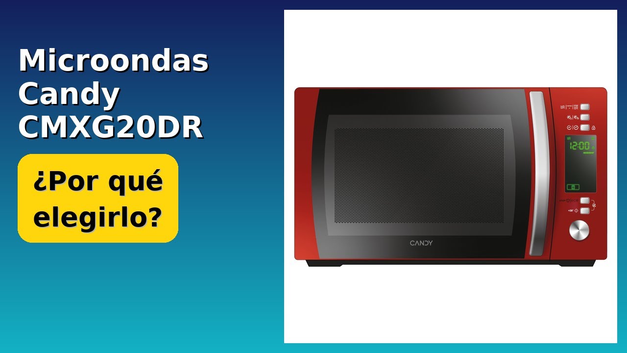 RESEÑA (2025) : Microondas Candy CMXG20DR Rojo. DETALLES ESENZIALES