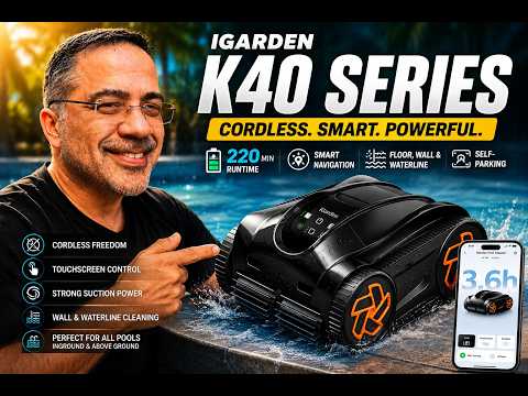 K40 iGarden Pool Cleaner - Complete Unboxing and Test