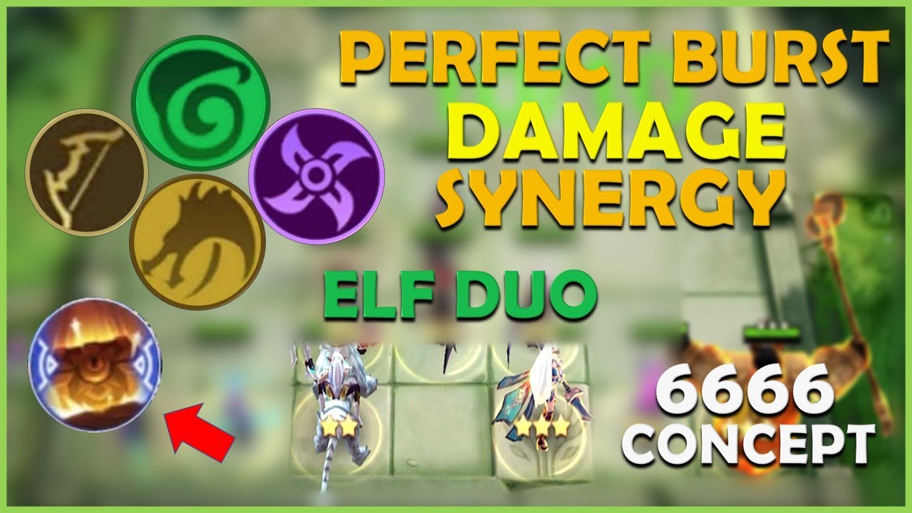 PERFECT BURST SYNERGY MAX ELF DRAGON 6666 STRATEGY CONCEPT | BEST MAGIC CHESS STRATEGY