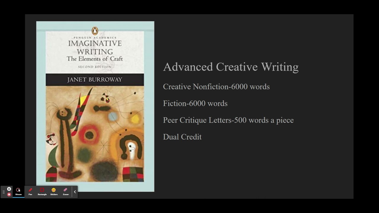 advanced creative writing course