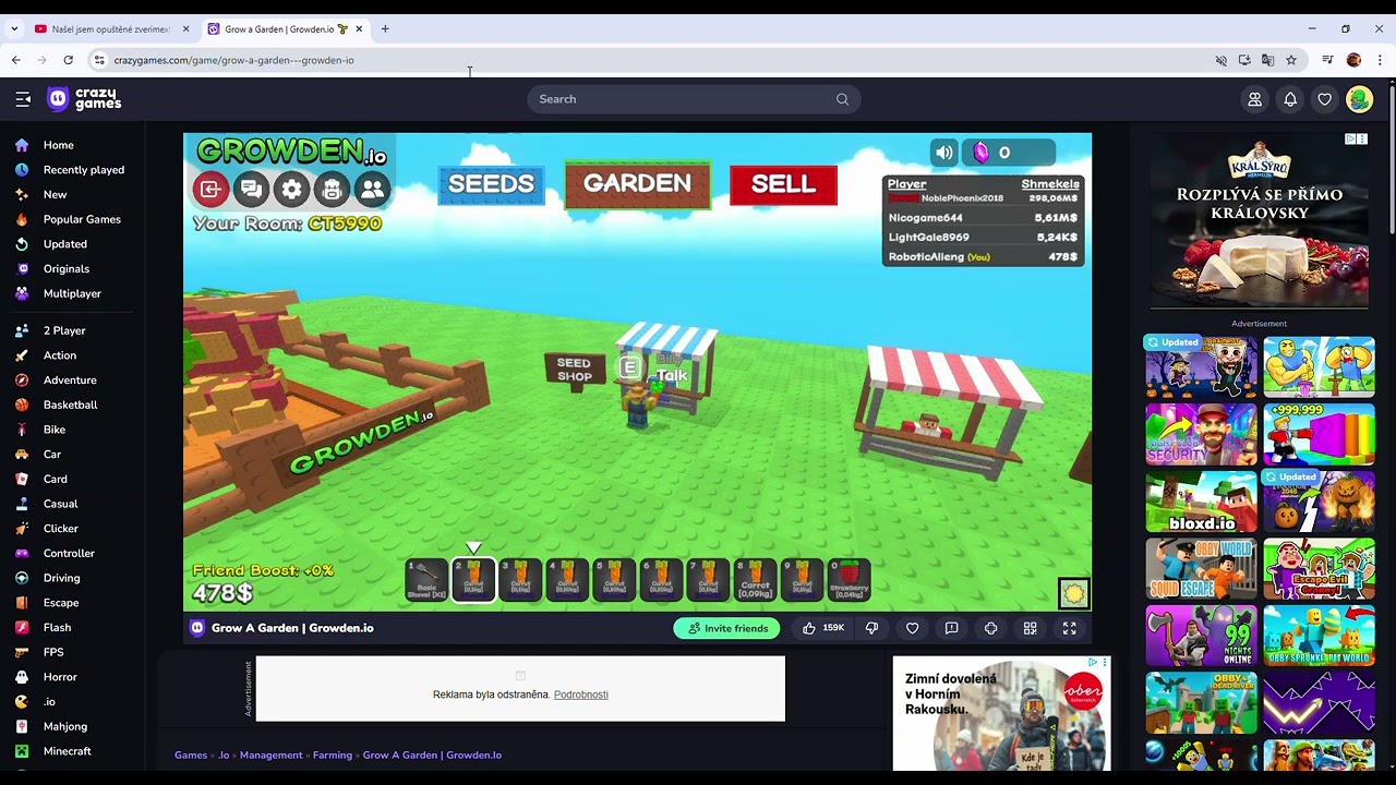 Grow a Garden   Growden io 🌱🥕 Play on CrazyGames   Google Chrome 2025 11 03 14 01 55