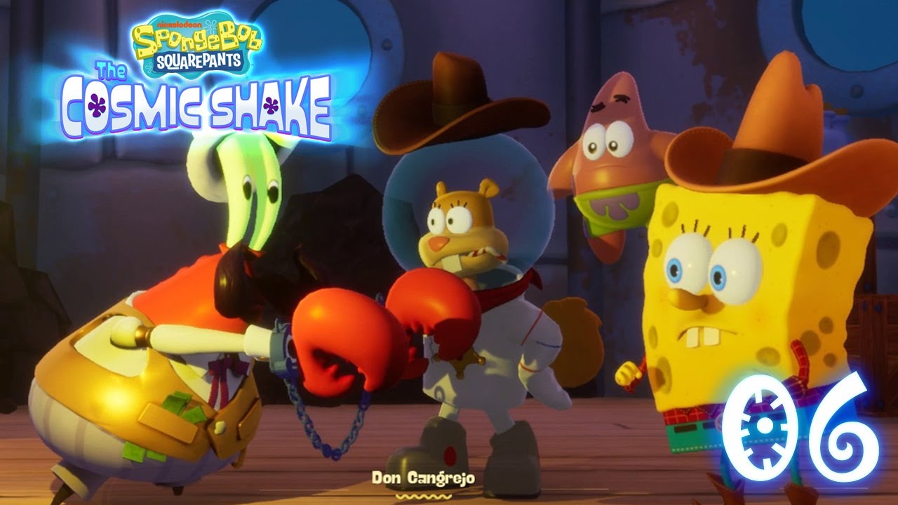 Bob Esponja The Cosmic Shake #6 - Atrapamos al maleante Cangrejo - YouTube