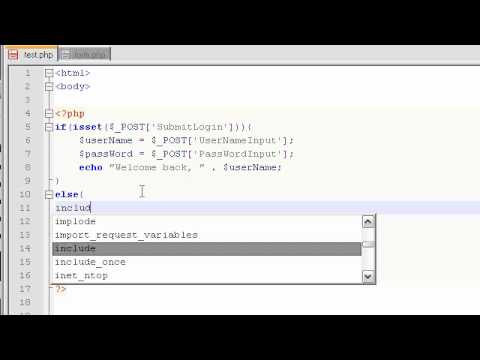 PHP Tutorial Video 15: Login Form 2: Hiding Form while Logged In