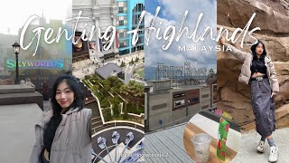 Trip to Genting Highlands Malaysia! premium outlets, skyworlds theme park rides | malaysia vlog ep 2