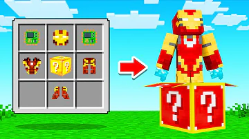 LUCKY BLOCKS But It's IRON MAN! (Minecraft)