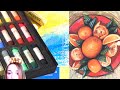 ОБЗОР: Сухая пастель MUNGYO Handmade soft pastel и Бумага для пастели Winsor&Newton "Tints"