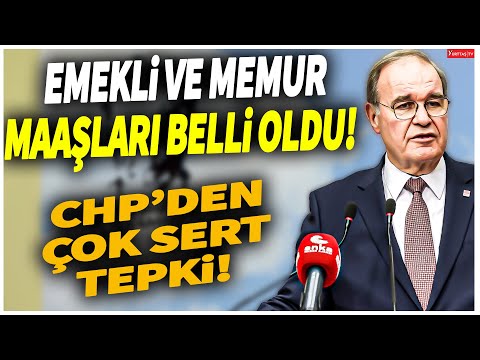 Emekli ve memur maaşları belli oldu! CHP Sözcüsü Faik Öztrak açıklama yapıyor! #canlıyayın