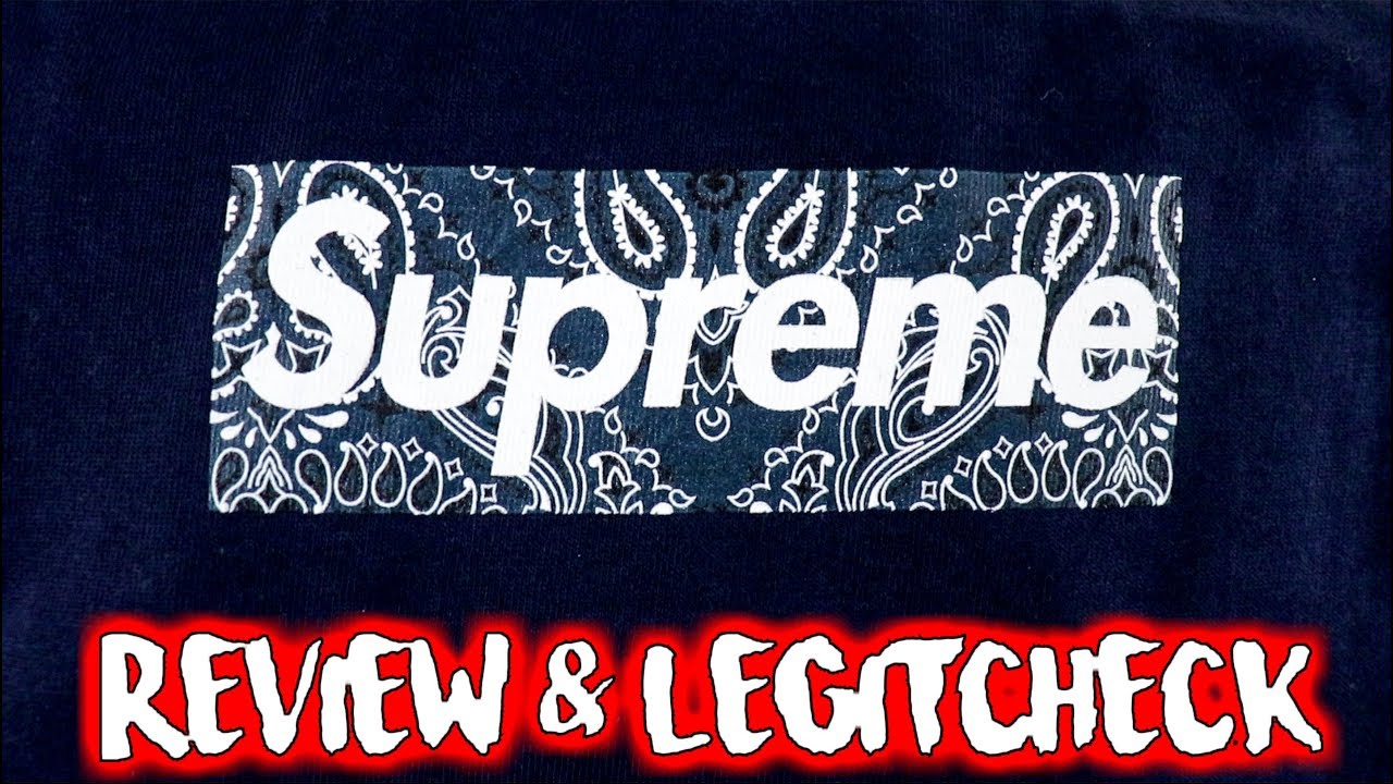 Supreme Fw19 BOX LOGO Tee REVIEW & LEGIT CHECK “Bandana Bogo