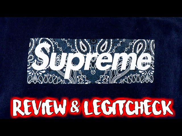 Supreme Fw19 BOX LOGO Tee REVIEW & LEGIT CHECK “Bandana Bogo