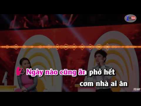 KARAOKE CƠM NHÀ PHỞ CHỢ SONG CA_THIẾU GIỌNG NỮ