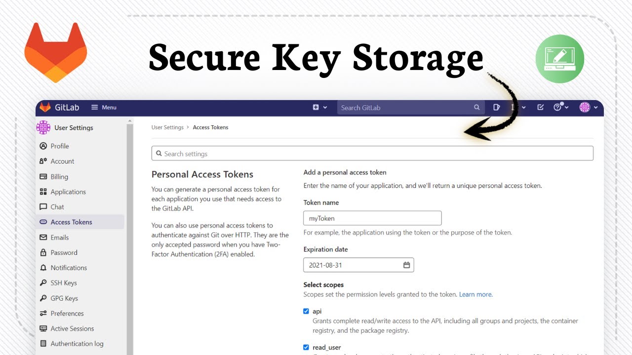 How to store secrets in GitLab (Hidden Vault) - YouTube