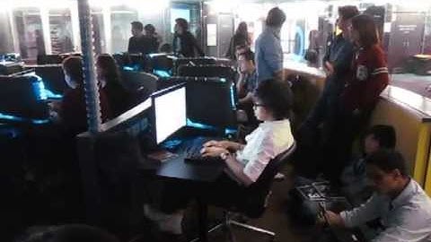 The game lab on the Final Game Presentation Day - At QUT