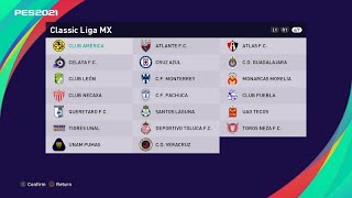 Classic liga mx by somohanstartperfect (pes 20) - converted to pes
2021 voitx9download link:
https://www.pesfutebol.com/forum/viewtopic.php?f=20&t=406