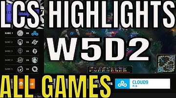 LCS Spring 2023 W5D2 Highlights ALL GAMES - TSM vs C9, IMT vs CLG, GG vs EG, 100 vs TL, DIG vs FLY