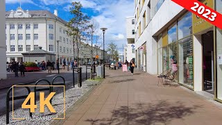 Reykjavik, Iceland 🇮🇸 Street Walk | City Tour | 4K | Reykjavík, Ísland | Virtual Walking 2023