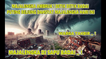 ASLI NGERI ! BADAI PUTING BELIUNG DAHSYAT SAPU MAJALENGKA HARI INI, SEMUA AMBRUK