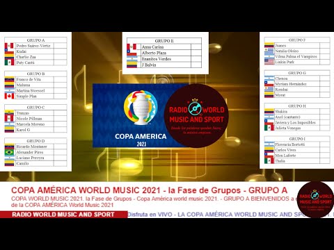 Copa América World Music And Sport 2021 - FASE DE GRUPOS - GRUPO B - EN VIVO - YouTube