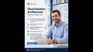 Cloud Solution Architect Jobs in Dubai UAE ☁️ | Apply Now #CloudJobs #DubaiJobs #ITCareers