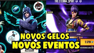 NOVAS SKINS DE GELO, NOVOS EVENTOS COM DINO ANGELICAL E SKINS RECICLADAS