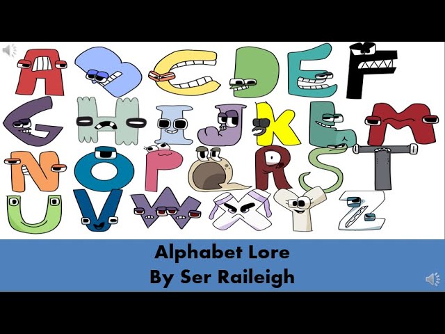 Alphabet Lore ABCDEFGHIJKLMNOPQRSTUVWXYZ by Raileigh 