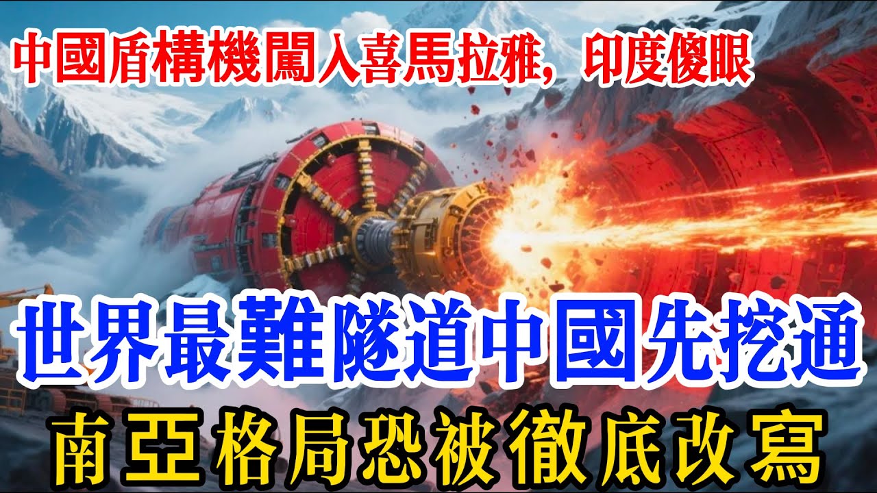 喜馬拉雅山鑿隧道！中國 16 米 “京華盾構機” 破世界難題，印度乾瞪眼、美國沒招，尼泊爾急等通車