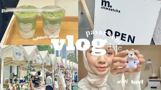 pasar seni date🩰🪿: using mrt, mini haul, go to central market, matcha gurl, dinner with family