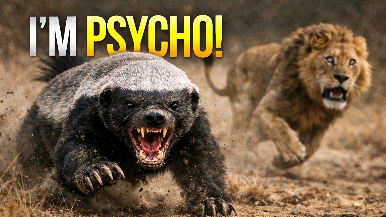 The World's Most Fearless Psycho: Why Lions Fear the Honey Badger