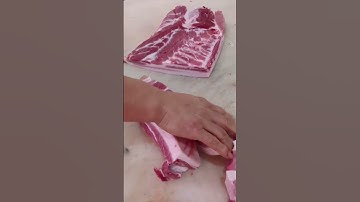 🥩Pork Segmentation | Satisfying One-Size-Fits-All Pork Belly Decompression Video!#DaoPeng